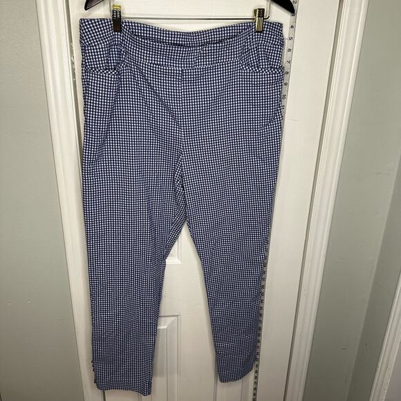 Chicos Check pull on pockets Pants size XL 3 - Picture 1 of 9